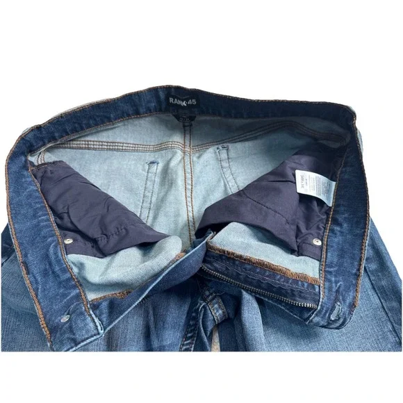 Rank 45 Men's Slim Straight Medium Wash Jeans, 34x34, NWOT tags Rugged Western - Picture 13 of 16